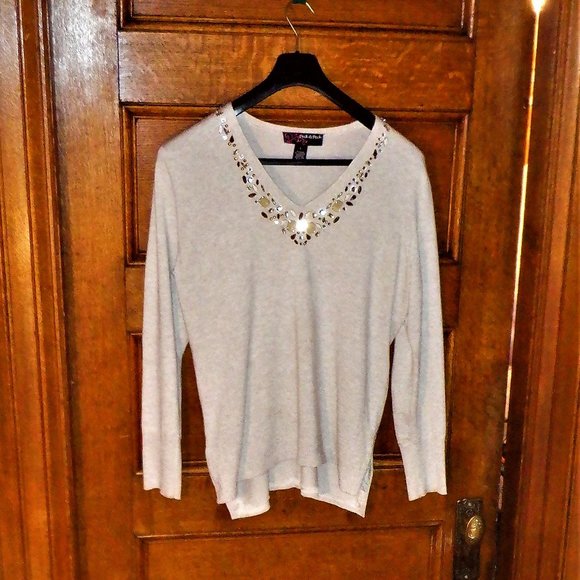 Stunning-V-Neck ~~~-PULLOVER~~ PECK & Peck  -Large /-X-Large - Picture 2 of 2